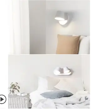 Nástenné lampy, nočné uličky obývacia izba hotel creative móde jednoduché moderné Nordic čítanie dekoratívne diaľkové ovládanie malá lampa