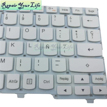 Opravu Si Život klávesnica Pre notebook Lenovo Ideapad 100S-11IBY SP Španielsko Rozloženie pôvodné a nové náhradné klávesnice biela farba