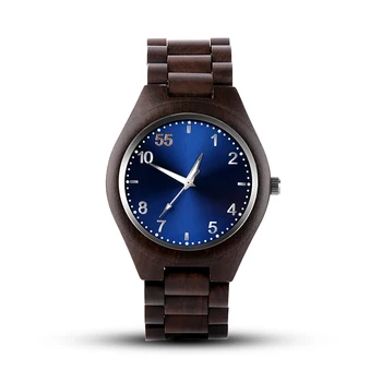Plne Drevené Hodinky, čierne, modré Tvorivé Jednoduché Ručné pánske Hodinky drevené Pánske Hodinky Náramkové hodinky 2020 Najnovšie Muži Hodinky