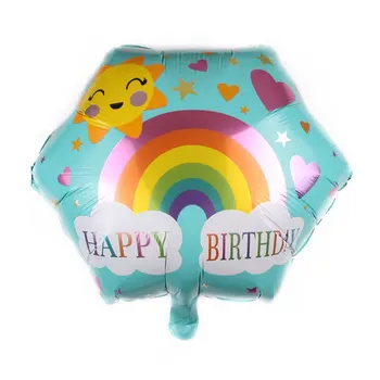 Polygonálnym Fóliové Balóniky Baby Sprcha Dekorácie Hélium Vzduchu Ples Svadobné Anniversaire Happy Birthday Balónikov Strana Dodávky