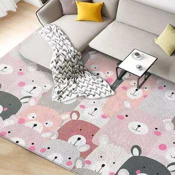 Populárne cute kitty koberec pre deti izba ,veľká veľkosť obývacia izba koberec, obdĺžnik tatami zem, mat , dekorácie rohože