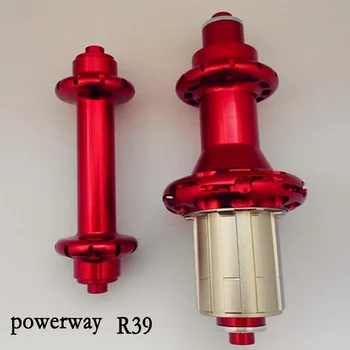 Powerway R39 rovno vytiahnuť uhlíka cestných uzlov predné&zadné 20/24H čierno-červeno-bielej farby 9/10/11 rýchlosti z Číny, požičovňa rozbočovače