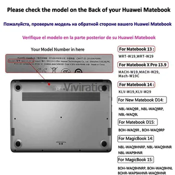 Pre Huawei Matebook 13 WRT-W19 WRT-W29 MateBook D14 2020 MagicBook 14 NBL-WAQ9HNR Notebook Príslušenstvo Nový Crystal Tvrdé púzdro