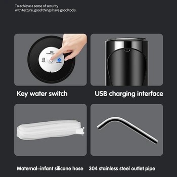 Prenosné USB Vodné Čerpadlo Domácnosti Pitnou Vodou, Dávkovač Inteligentné Elektrické Benzínu pre Kuchyňa Home Office