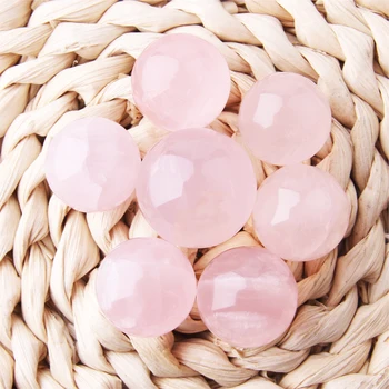 Prírodné rose quartz SevenStar Čakra Loptu Oblasti Kameň Korálky Fengshui Liečenie Reiki Crystal Oblek Biele Sklo, Stojan, Tanier