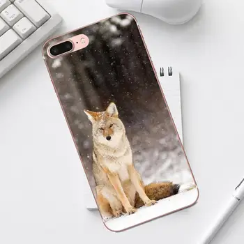 Qdowpz Mäkké Severnej Snow Wolf Pre iPhone 4 4S 5 5C SE 6 6 7 8 Plus X XS Max XR Galaxy A3 A5 J1 J3 J5 J7 2017