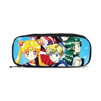 Sailor Moon Anime Tlač Kawaii Deti Perá, Vrecko Na Mince Taška Peňaženka Peňaženku Kozmetické Chlapci Dievčatá Ceruzky, Puzdro Shcool Papiernictvo Prípade