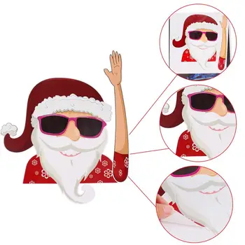 Santa Claus Snehuliak Auto Nálepky Veselé Vianočné Dekorácie pre Domov 2020 Vianočné Ozdoby Navidad Darčeky Šťastný Nový Rok 2021