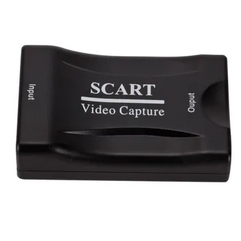 Scart HDMI Audio Video Upscale Converter 1080P AV Signálu Adaptér Video Audio Signálu Converterwith DC Napájací Kábel pre PS4 DVD