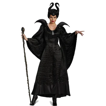 Sexy Kostým Čarodejnice Black Magic Woman Black Zlo Ženské Oblečenie Zlá Čarodejnica Rúcha Halloween Ako Módny Doplnok