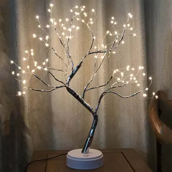 Simulácia LED Snehu Bonsai Strom Svetlo Medený Drôt Strom Svetlo Domáce Dekorácie Energeticky Úsporné a Elegantné Nočné Svetlo