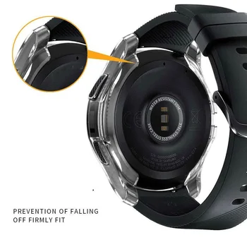 Sledujte Obrazovku Štíhly Rám TPU Jasné Prípade Kryt Chrániť Shell Pre Samsung Galaxy watch3 41mm Hodinky s Screen Protector