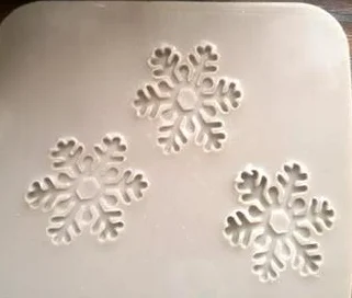Snowflake ručne vyrábané mydlo vzor Mini diy mydlo pečiatka chaprter seal2-5cm