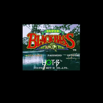 Super Black Bass 16 bit Veľké Sivé Hra Karty Pre NTSC Hry Hráč Drop Shipping