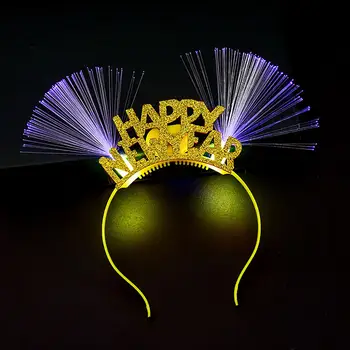 Svetelný Optického Vlákna Svetlo Hlavový Most Pokrývku Hlavy Vlasy Hoop Nový Rok Party Rekvizity