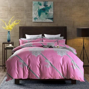Tlač Domov Textilné Výrobky 3ks Sada Pohodlné posteľná bielizeň Mäkká Deka Kryt obliečka na Vankúš Posteľ List