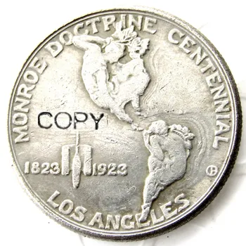 USA 1923 Monroe Náuku Centennial Kópie Mincí Silver Plated