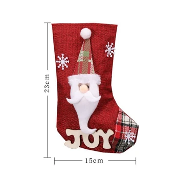 Vianočné Dekorácie Vianočné Ponožky Ozdoby Prívesok Malé Deti Topánky Nový Rok Candy Bag Darček Krb Strom Šperky