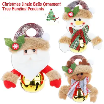Vianočné Jingle Bells Ornament Krásna Bábika Anjel Prívesok Vianočný Stromček Visí Prívesky pre Domáce Party Dekorácie