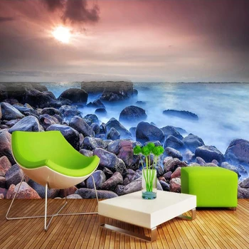 Vlastné 3D Fotografie Tapety Krásne Seascape Kamene Veľké nástennú maľbu, Tapety, Na Obývacia Izba, Spálňa, TV joj, Home Decor