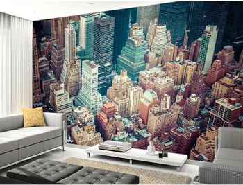 Vlastné foto tapety,New York v Centre mesta,3D tapety na steny v obývacej izbe maľby, tapety na stenu nepremokavé tapety