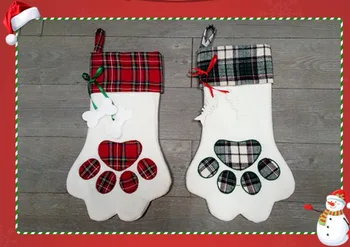 Vrecoviny Vianočné Pančuchy Veľkoobchod 200 ks/veľa Psa Koberčeky Packa Osadenie 2018 Veľké Vianočné Dekorácie Ponožky