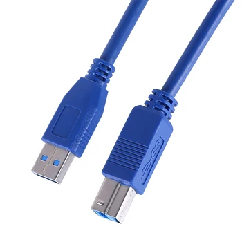 Zbrusu Nový USB kábla k Tlačiarni za Kábel USB 3.0 Typ A-B Samec Údaje 1m Prenos Kábel Adaptéra Drôt pre Office Starostlivosť Spotrebný materiál k Počítačom