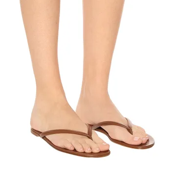 Zlato Papuče Žena Gladiator Sandále Luxusné Ženy Bytov Letnej Pláži Flip Flops Sandále Split Kožené Topánky TL-A0291