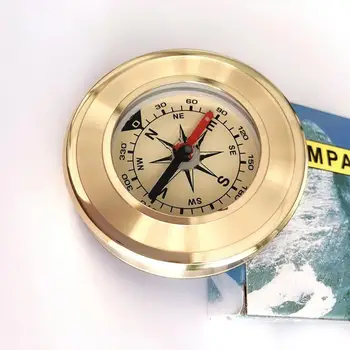 Zlaté Profesionálne Horolezectvo Geologický Kompas Svetlom, Vodotesné Kompas Presný Smer Ukazovateľ Späť Do Polohy