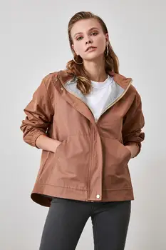ŞERBETS žena 2020 jeseň zima s kapucňou na zips, kožušinový kabát plyšové shein dropshipping kórejský štýl